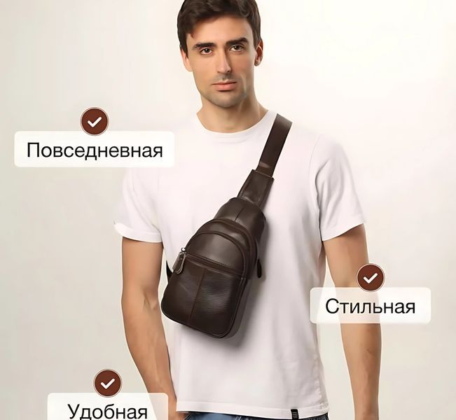 Мужская сумка Джаспер 0086 - Черный стиль 0000000000056 фото