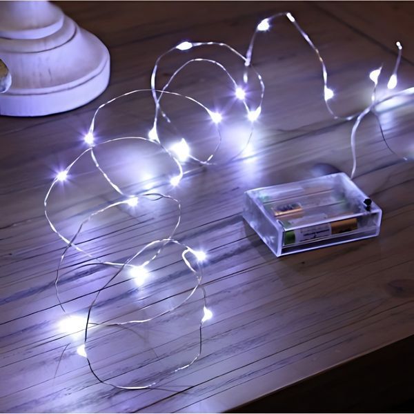 Гірлянда "Роса" 5 м, 50 LED, холодне світло, новорічна LED гірлянда 00000000000061j фото