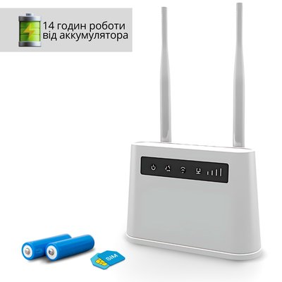 14 годин Акумуляторний WiFi з Sim картою роутер CPE R102 3G/4G LTE маршрутизатор для дому з акумулятором 00000059 фото
