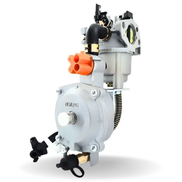 Карбюратор газовый для генераторов 1-4 кВт с редуктором, краном и переключателем 0000024 фото