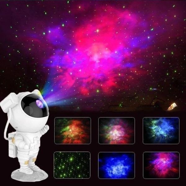 Проектор зіркового неба Великий Астронавт, проектор галактики, нічний світильник космонавт 0000029 фото